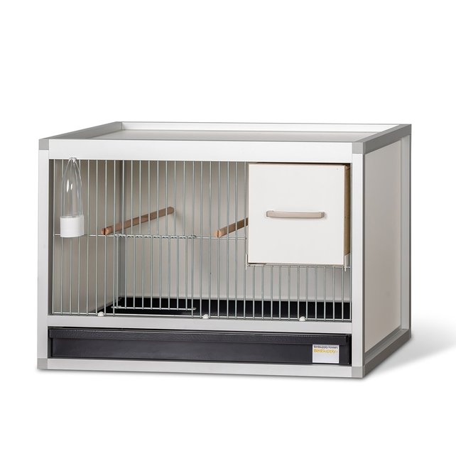 Aluminium broedkooi 60 cm breed met nestkast