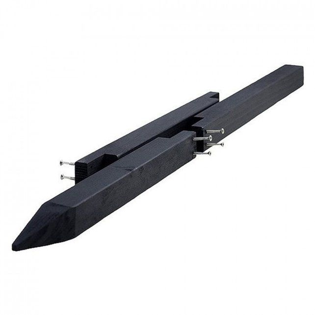 3-delige paal zwart 3-delige paal zwart