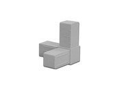 Verbindingsstuk voliere hoek 25/25 mm Verbindingsstuk voliere hoek 25/25 mm