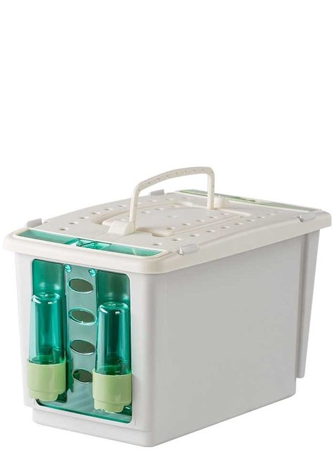 Kunststof transportkooi met dubbele sifon Kunststof transportkooi met dubbele sifon