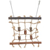 Klim- en klauterwand voor vogels