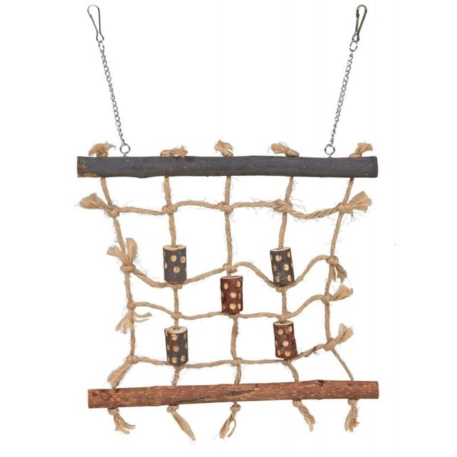 Klim- en klauterwand voor vogels