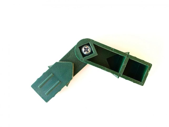 Verbindingsstuk draaibare hoek groen Verbindingsstuk draaibare hoek groen