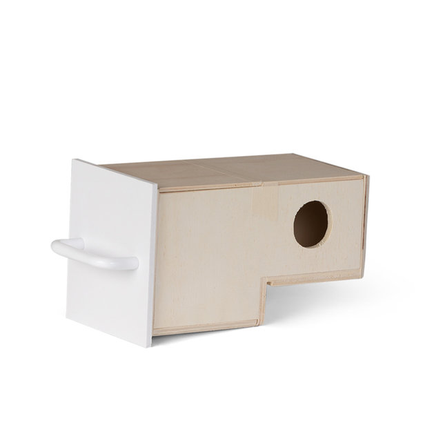 Broedblok Gouldamadine voorfront