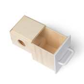 Broedblok Gouldamadine voorfront