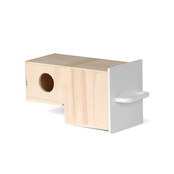 Broedblok Gouldamadine voorfront