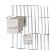 Broedblok Gouldamadine voorfront