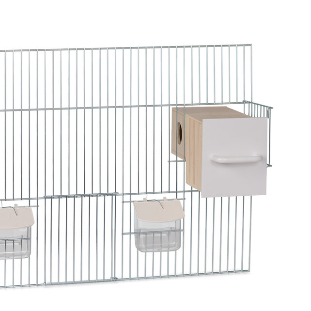 Broedblok Gouldamadine voorfront