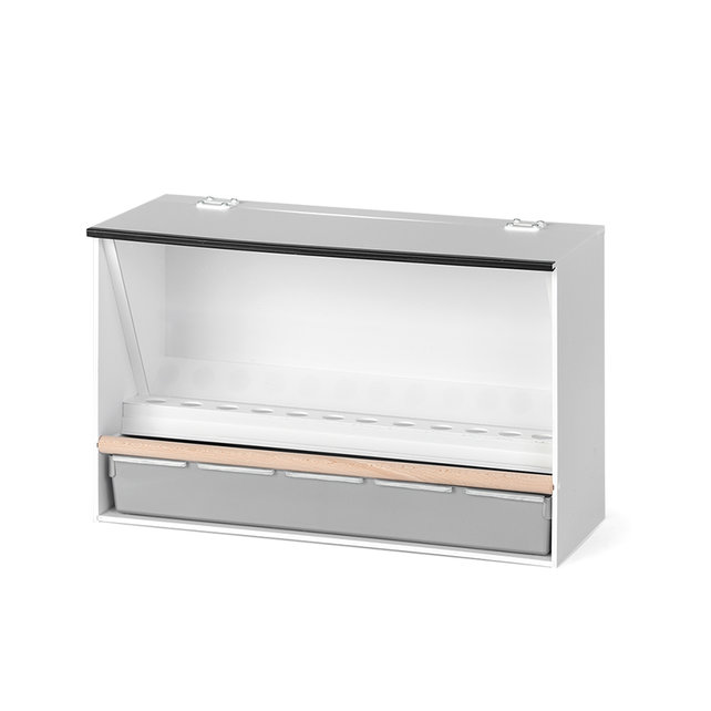 Ruime Kunststof Voersilo voor tropische vogels | Duurzaam & hygiënisch