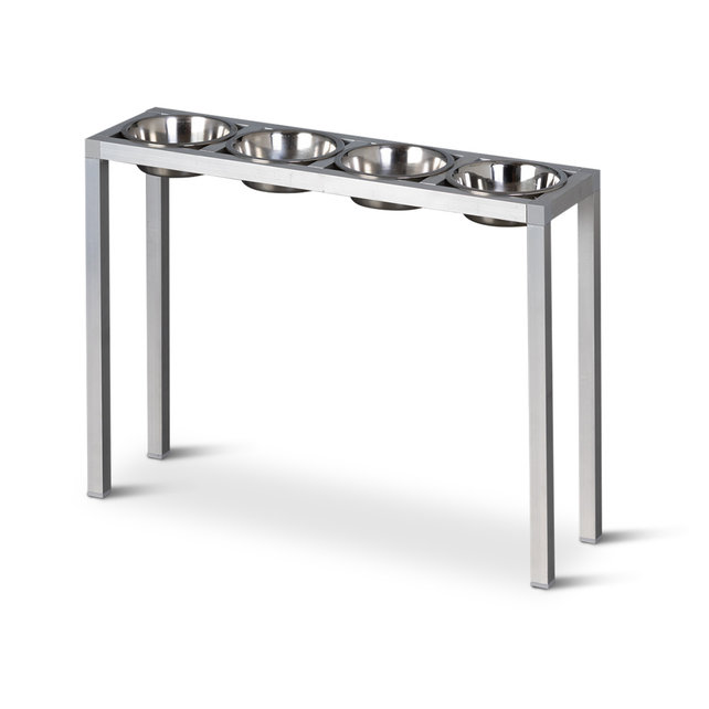 Voliere voederplateau 4 baks