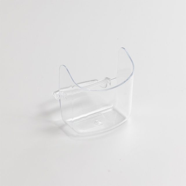 Halfrond klepbakje voor broedkooien | Voer- & drinkbakje