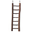 Houten ladder 7 treden met natuurlijke uitstraling
