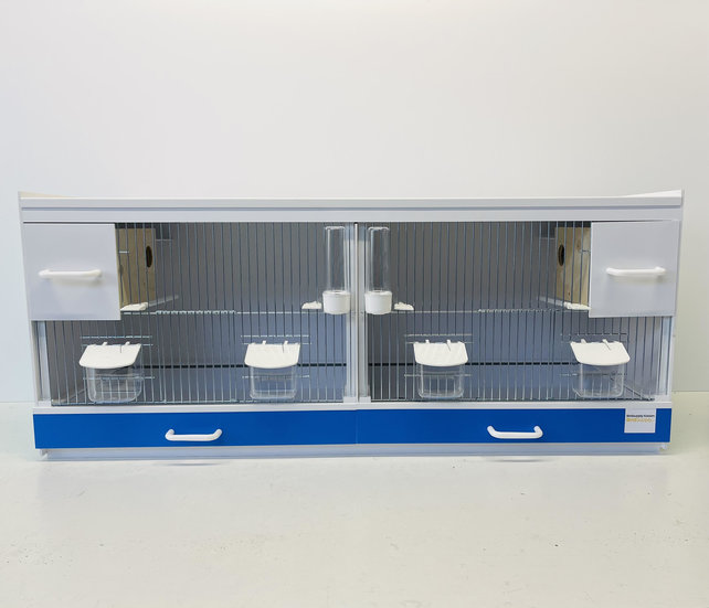 Kunststof broedkooien vinken 2 delig met accentkleur