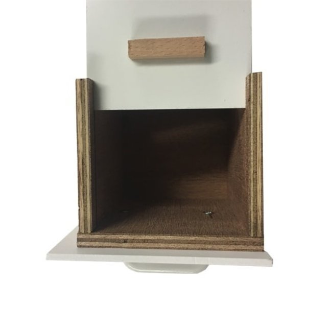 Tweedelige kunststof broedkooi met houten nestkasten – Ideaal voor tropische vogels