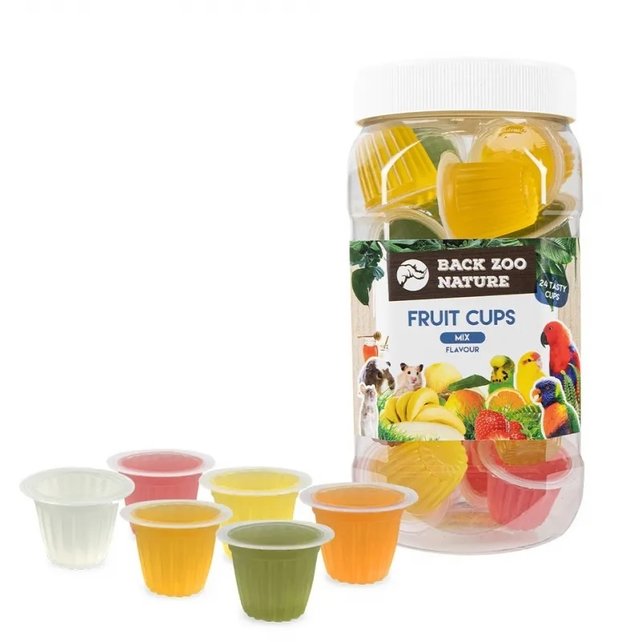 Fruitkuipjes mix 24 stuks in pot