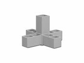 Verbindingsstuk voliere 5-weg hoek Verbindingsstuk voliere 5-weg hoek