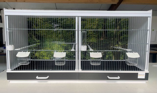 Kunststof broedkooi 2 delig met fotoprint