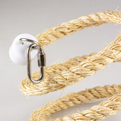 Spiraaltouw in sisal met bel