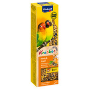 Agapornis kracker honing 2 stuks