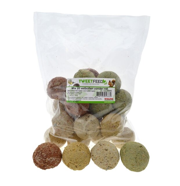 Vetbollen zonder netje kopen | Veilig en milieuvriendelijk vogelvoer Vetbollen zonder netje kopen | Veilig en milieuvriendelijk vogelvoer