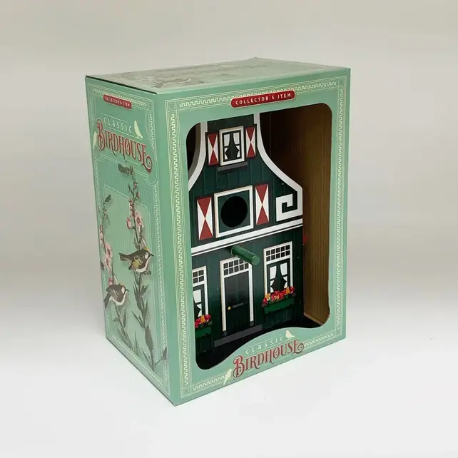 Vogelhuis groen Zaans huisje Vogelhuis groen Zaans huisje