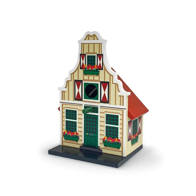 Vogelhuis grijze Waterland klokgevel Vogelhuis grijze Waterland klokgevel