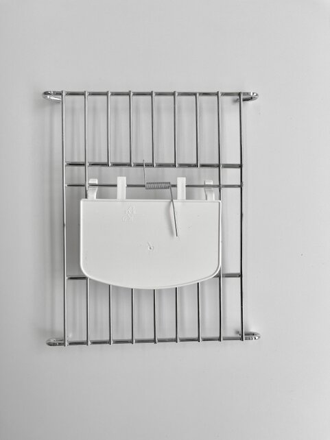 Schuifdeur voor voorfront met klepje Schuifdeur voor voorfront met klepje