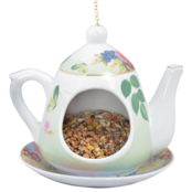 Voederhuis voor vogels in theepot vorm | Stijlvolle tuindecoratie & voerplek Voederhuis voor vogels in theepot vorm | Stijlvolle tuindecoratie & voerplek