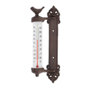 Wandthermometer met vogel