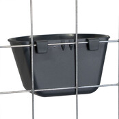 Gaas drink-voerbakje antraciet