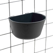 Gaas drink-voerbakje antraciet