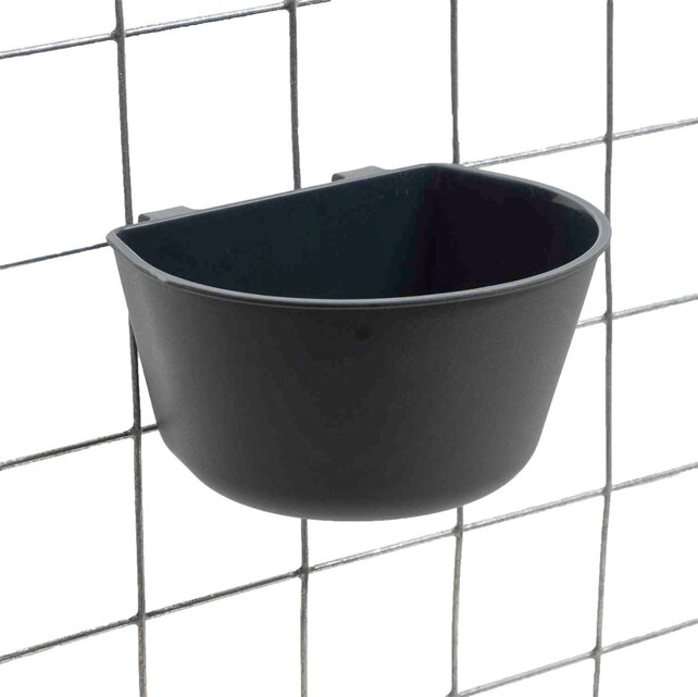 Gaas drink-voerbakje antraciet