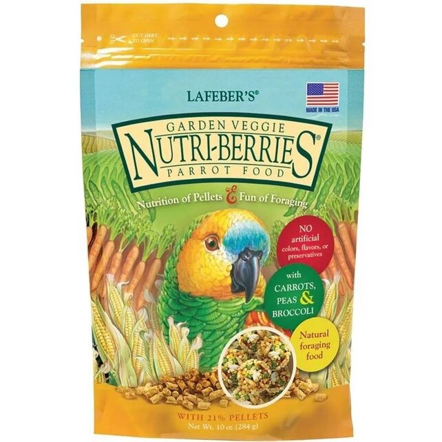 Lafeber Nutri-Berries Garden Veggie - Papegaai 284 gram Lafeber Nutri-Berries Garden Veggie - Papegaai 284 gram