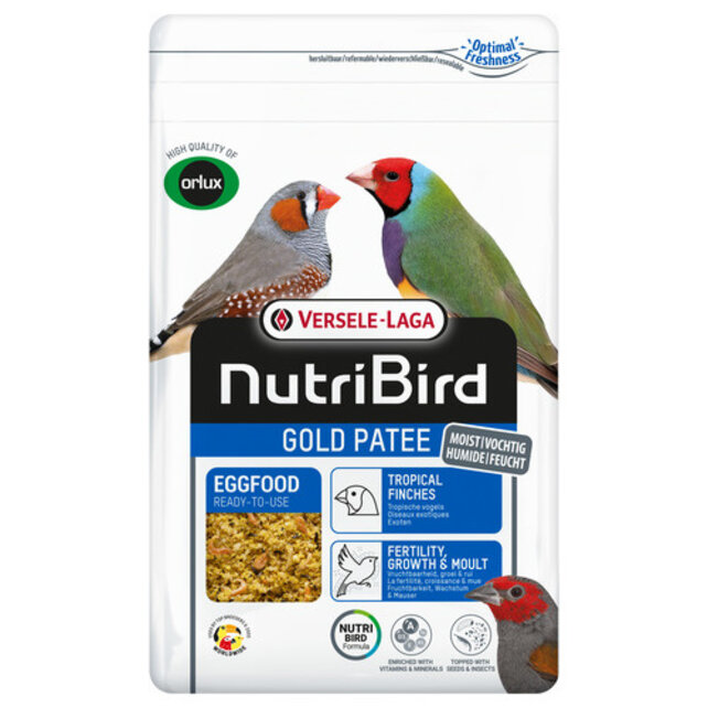 Gold Patee tropische vogels 1 kilo