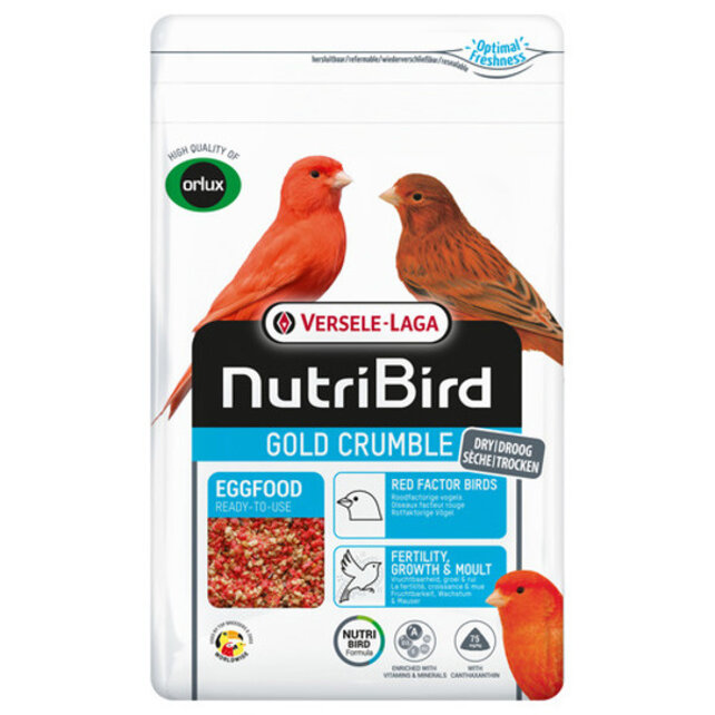 Gold Crumble Roodfactorige Vogels 1 kg Gold Crumble Roodfactorige Vogels 1 kg