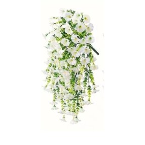 Kunstplant met witte bloemen