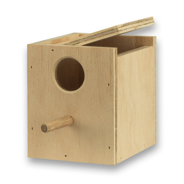 Houten nestkast voor tropische vogels | Veilig & duurzaam Houten nestkast voor tropische vogels | Veilig & duurzaam