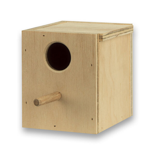 Houten nestkast voor tropische vogels | Veilig & duurzaam Houten nestkast voor tropische vogels | Veilig & duurzaam