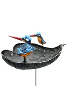 Vogelvoederbak met ijsvogels Vogelvoederbak met ijsvogels