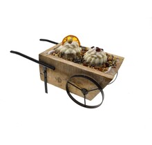 Miniatuur kruiwagen met vogeltaart – Decoratie & vogelvoer