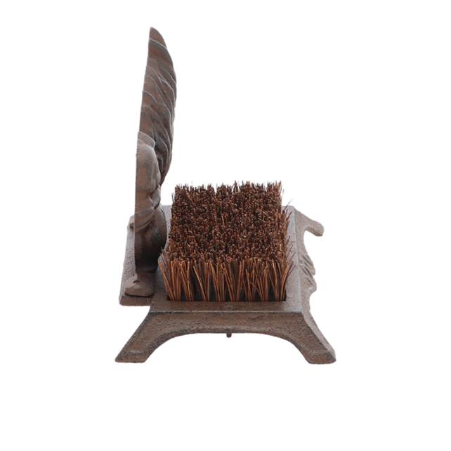 Voetenveger van gietijzer met eekhoorn – stijlvol en functioneel