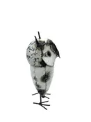 Uil van gerecycled ijzer – Handgemaakt kunstwerk uit Zimbabwe