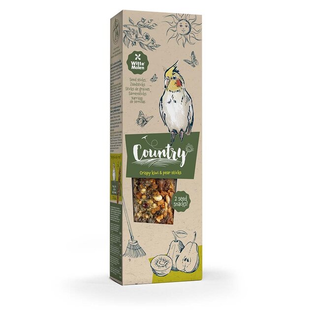 Valkparkiet kracker kiwi en peer 2 stuks