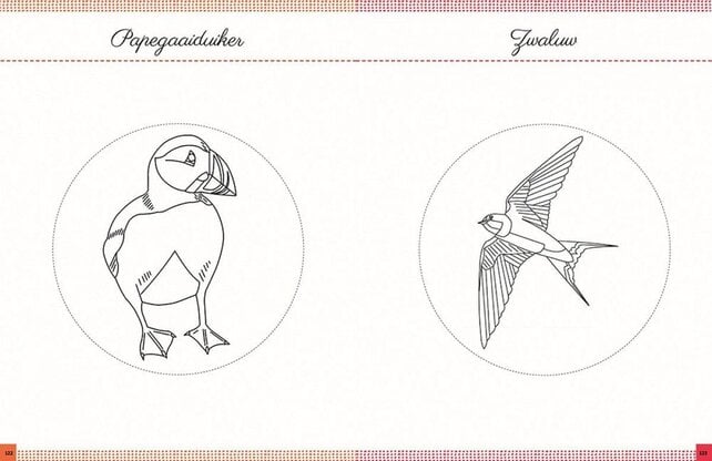 Vogels borduren