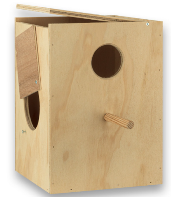 Houten Broedblok voor valkparkieten | Veilig & comfortabel