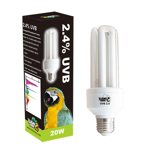 Vogellamp 20 Watt – 12% UVA en 2,4% UVB