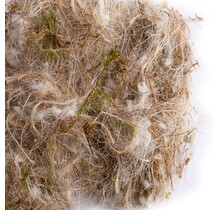 Sisal fibre dierenhaar, plantaardige vezels en mos