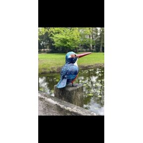 Ijsvogel sculptuur