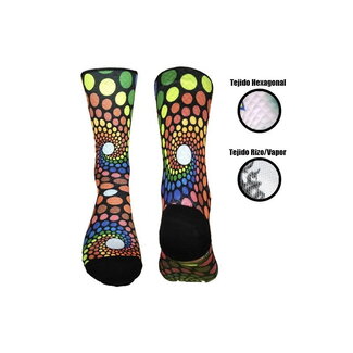 Doppio Slavo MulticoloRed Dots | Fietssokken