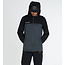 DHaRCO Mens Rain Jacket Black Grey